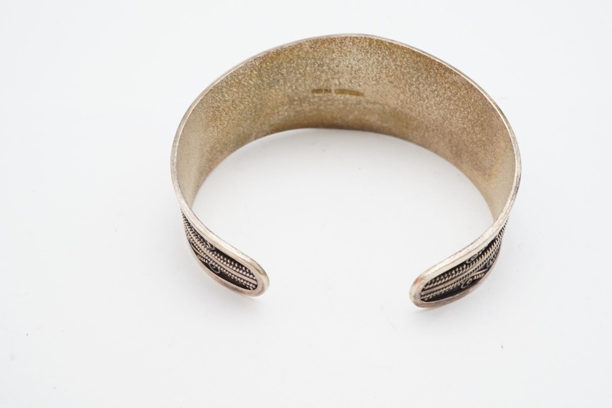 BA Suarti Sterling Silver 925 Cuff Bracelet 7.5
