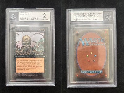Necropotence ICE AGE Mtg MINT Graded BGS 9 QUAD+ (9/9/9/10)