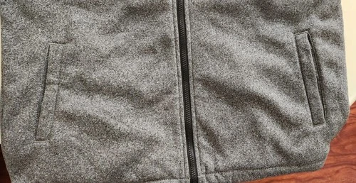Le Tigre Collection Men's Hooded Jacket Size M Black Gray Full Zip Colorblock image 4