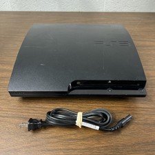 Sony PlayStation 3 Slim PS3 160GB Black Console Gaming System Only CECH-3001A