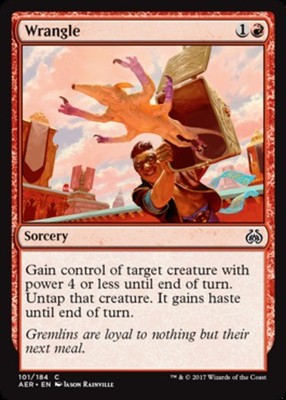 4x Wrangle MTG Aether Revolt NM Magic Regular