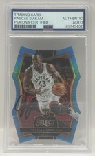 2016-17 Pascal Siakam Panini Select Light Blue /199 PSA Autograph Signed Auto