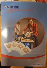 Genuine Nilfisk Vacuum Cleaner 4 Dust Bags Fleece 22/30L Multi II