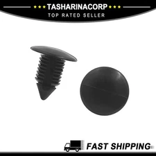 50pcs 11mm Hole 21mm Head auto Plastic Trim Door Panel Retainer Clip Rivet Black