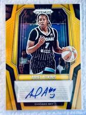2025 WNBA Panini Prizm Signatures Gold AUTO- ARIEL ATKINS SG-AA 🔥 1/10 SSP !!!