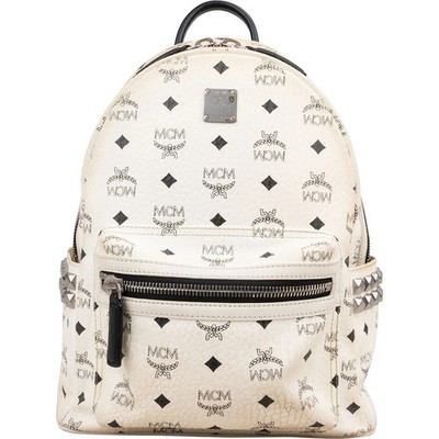 MCM Monogram Visetos Stark Side Studs Backpack Rucksack