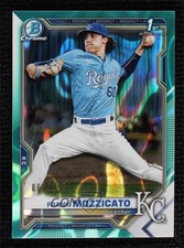 2021 Bowman Draft Chrome Aqua Lava Refractor 66/199 Frank Mozzicato #BDC-95 03wr