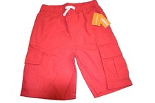 k4 WOW NWT Gymboree Classics Boys Size 8 Red Cargo Pull On Shorts