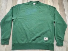 Nike Athletic Department Faded Stained Green Crewneck Sweatshirt Men's Large