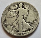 1917-S Walking Liberty Silver Half Dollar 50c - "Good Coin" -