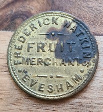 Trade token - Frederick Watkins fruit merchant shilling Evesham 1 Shilling Token