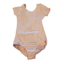 Revolution Dancewear Girls Sz M Short Sleeve Ballet Leotard Light Pink Dance
