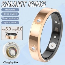 Smart Ring Health Waterproof Finger Monitor Heart Rate Tracker Fitness Sports