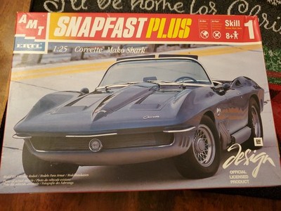 1:25 Scale AMT/Ertl Plastic Kit6133 Corvette Mako Shark New Open Box Sealed Bags