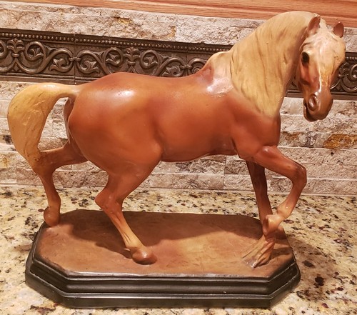 Vintage Horse Sculpture Art Stallion Large Ceramic,Stoneware, Old! Nice Detail - Picture 3 of 24
