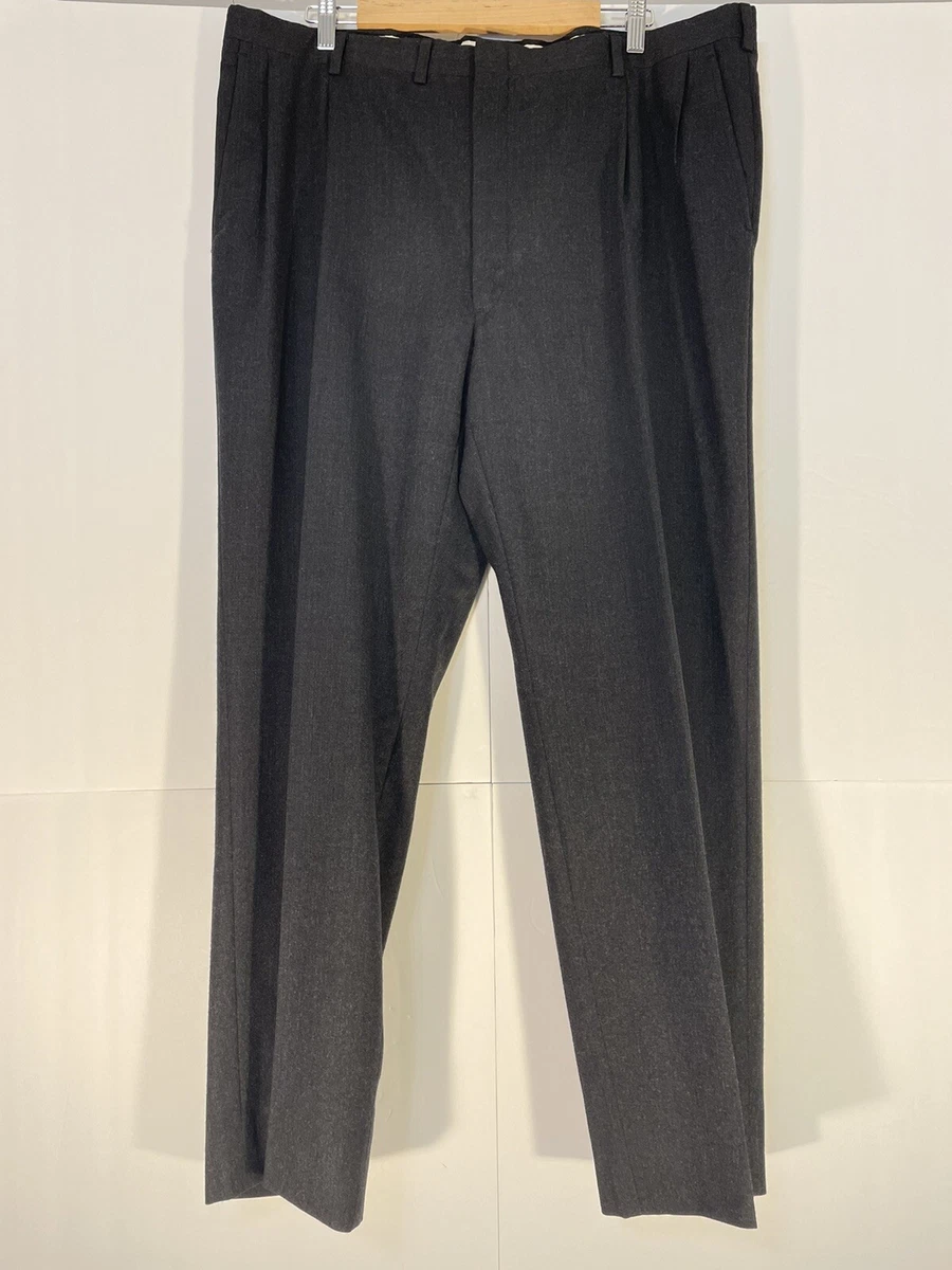 Christian Dior Monsieur Mens Dress Pants Dark Gray Wool 40x30 NO SIZE TAG