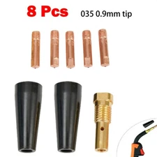 8PCS Torch Welding Accessories MIG Welder Nozzle Contact Tips 035 0.9mm Tip New