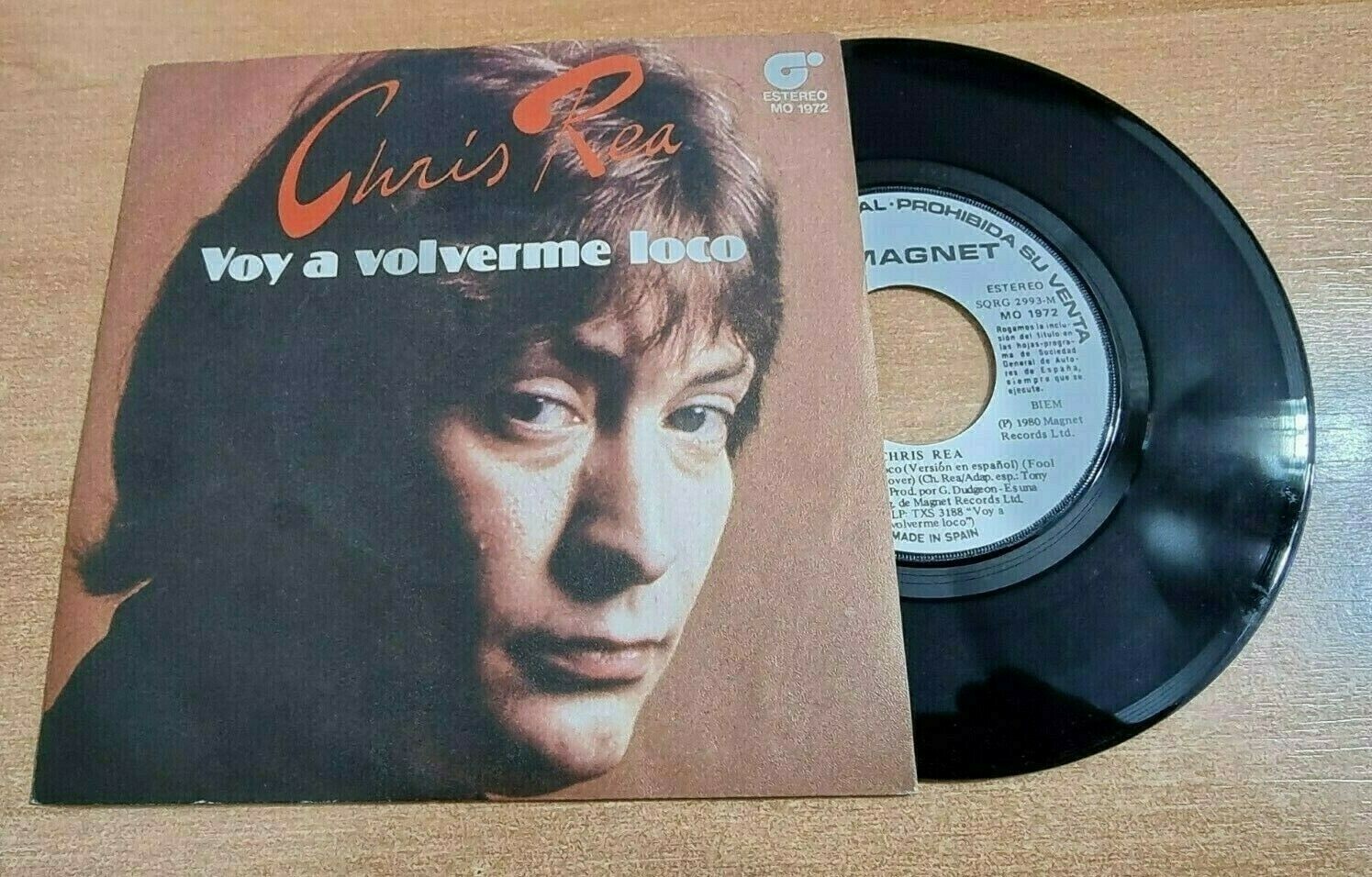 CHRIS REA Voy a volverme loco SUNG IN SPANISH 7" SPANISH PROMO SINGLE VINYL RARE