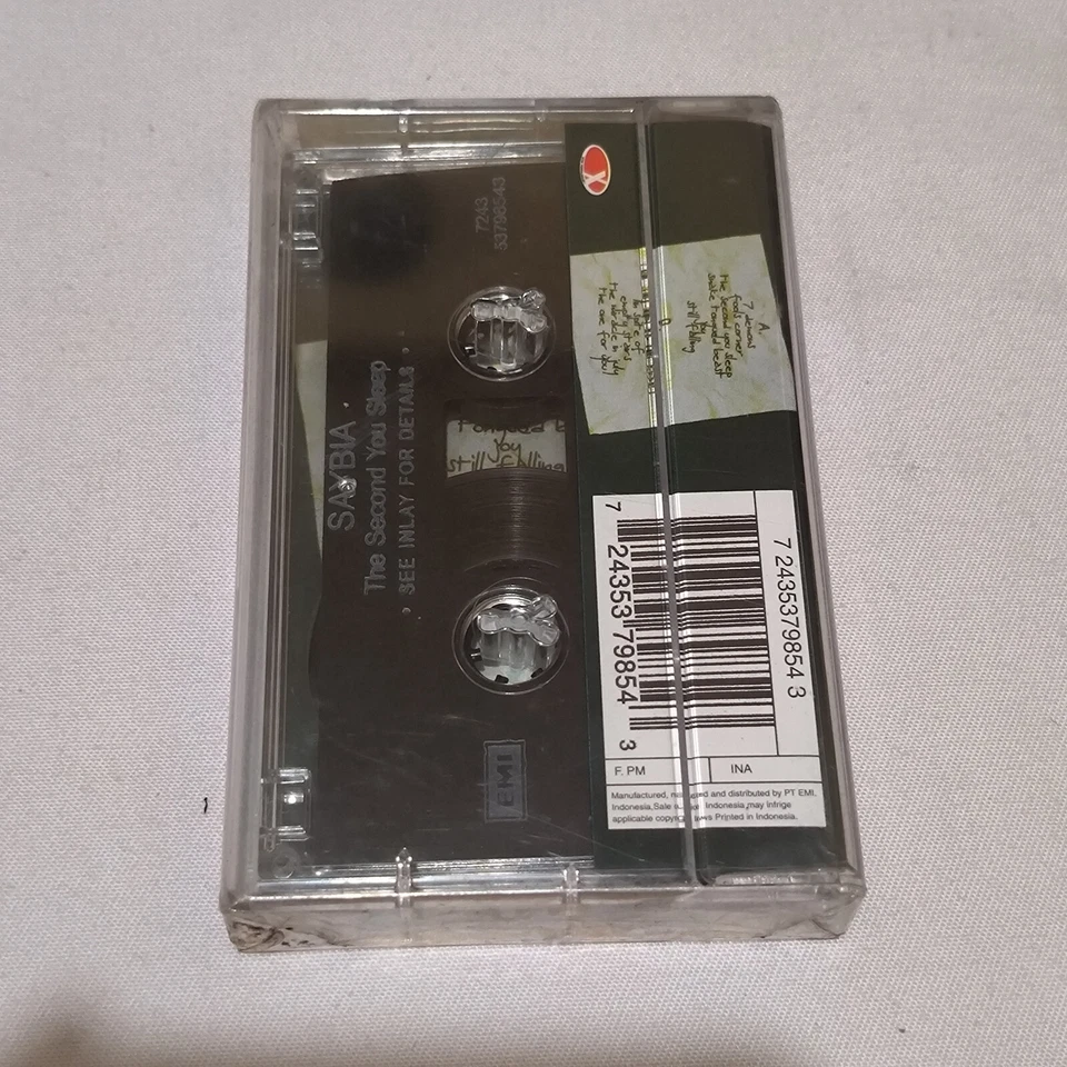Saybia - The Second You Sleep 2002 original indonesia tapes BRAND NEW - Image 2 of 4