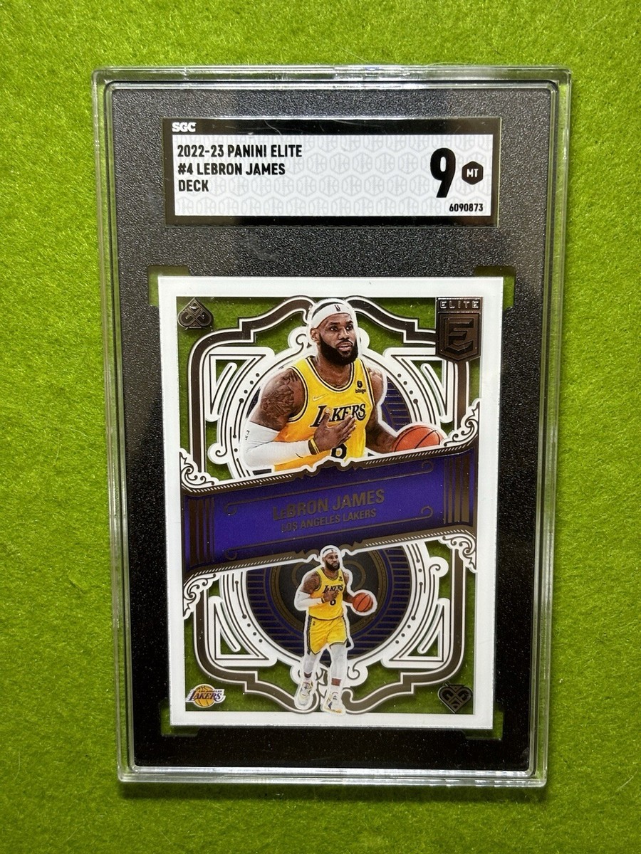 LeBron James CLEAR ELITE DECK CARD Jersey #6 Lakers SGC 9 SP LeBron James CLEAR ELITE DECK CARD Jersey #6 Lakers SGC 9 SP