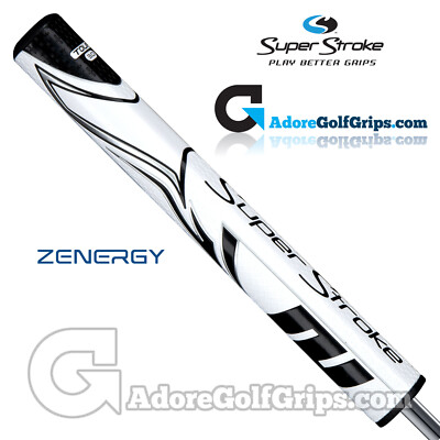 NEU 2023 - SuperStroke ZENERGY Tour 3.0 Puttergriff - Weiß / Schwarz + Gratis Tape
