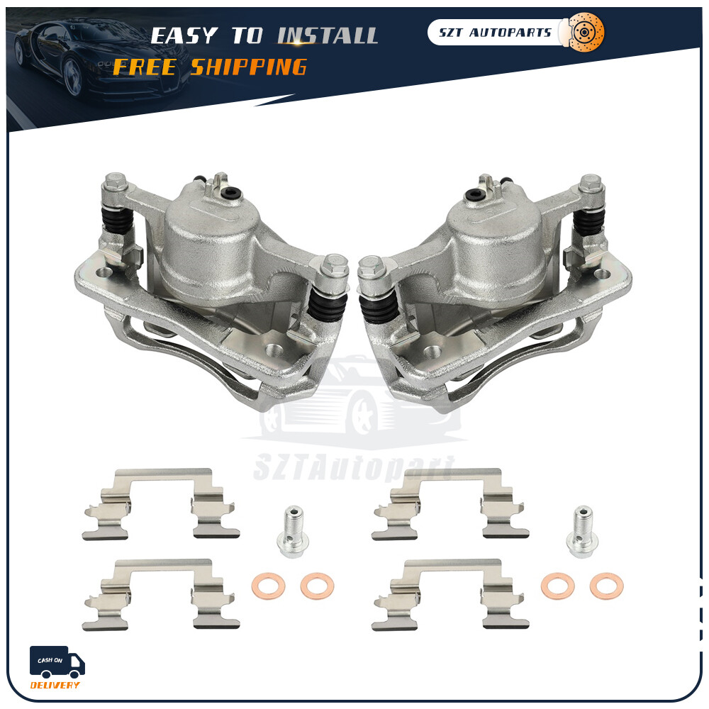 SCITOO Front Left+Right Brake Calipers With Bracket 19B1832 19B1833 Compatible For Acura EL 1997-2000 For Honda Civic 1996-2011 For Honda Insight 2010-2014, Calipers - Canada