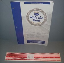 The Creative Memories Collection Scrapbook RED/WHITE DESIGN LINE STICKERS W/BOOK