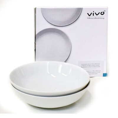 Villeroy Boch Vivo Tableware Set Of 2 21cm Pasta Bowl New from
