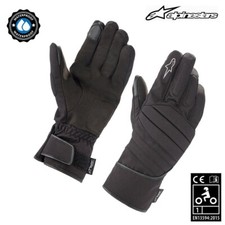 Alpinestars SR-3 v2 Drystar Waterproof Motorcycle Scooter Gloves Textile Black