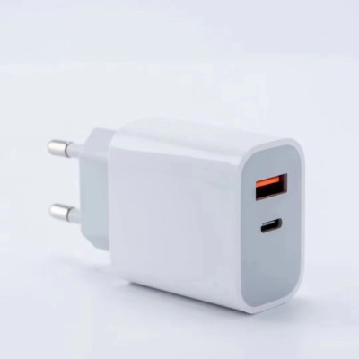 Schnell Ladegerät Adapter 20W Type C und USB-A für Samsung, Apple