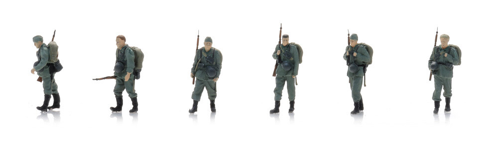 Artitec 5870059 - H0 / 1:87 - Wehrmacht Infantry on Long March (6x) - New