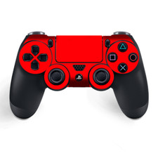 Skins Decal Wrap for PS4 / PS4 Pro Controller - Solid Red color