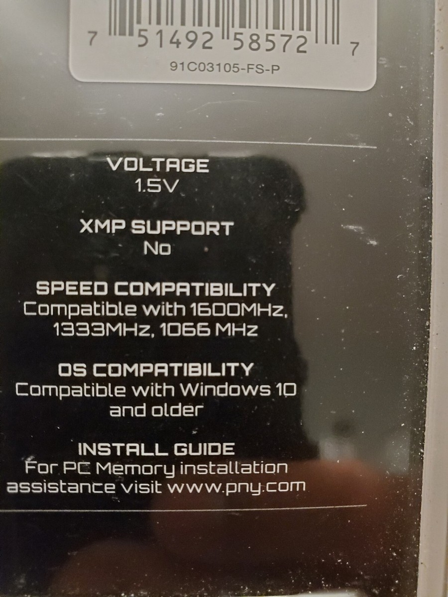 PNY - 8GB 1.6 GHz DDR3 /CL11 /1.5V Desktop Memory Upgrade- Green