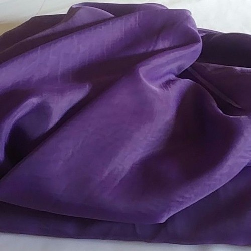 Purple sheer Voile 116" wide for wedding party decoration backdrop, free swatch - Picture 2 of 6