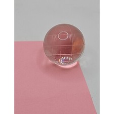 Crystal World Globe Small Etched