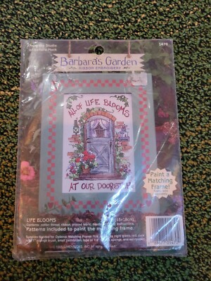  Life Blooms Barbara's Garden Ribbon Embroidery Kit - #1470 (5x7)