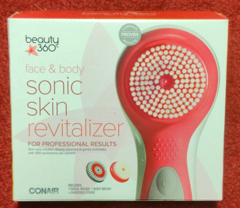 Conair Beauty 360 Face & Body Sonic Skin Revitalizer - Rechargeable, Waterproof