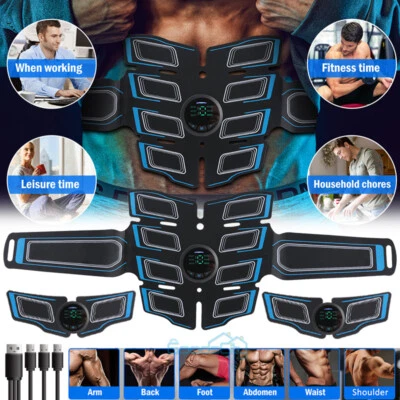 EMS Abdominal Muscle Core Toning Trainer ABS Electric Stimulator Fitness Belt