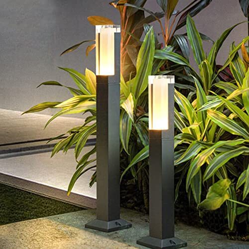 ZTWLEED 2 Pezzi Lampioni da Giardino Esterno,6W LED Paletto