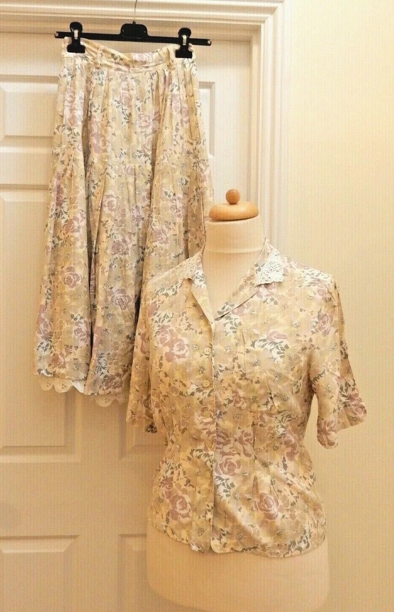 Vintage blouse outfit sales