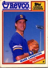 1988 Topps Revco League Leaders #33 Mark Langston