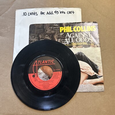 Phil Collins Against All Odds/The Search Larry Carlton Pictures Sleeve 45