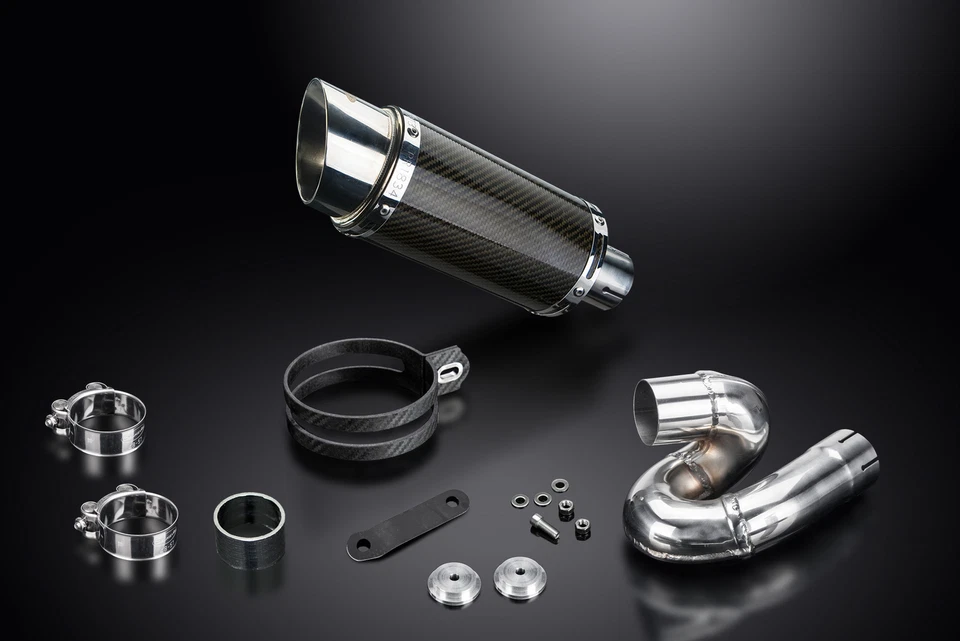 Triumph Street Triple R S RS 17-21 Kit Silenciador Escape Carbono Redondo 8" Foto 3 de 4