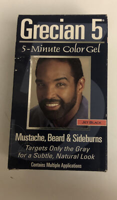 Grecian 5 Minute Beard Color Gel Jet Black GM550 Application