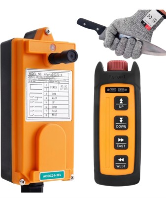  Alpha 500ZG-4 Electr Hoist Crane Radio With Mini Wireless Remote Control NIB*