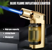 Jobon Powerful 1300C Jet Torch Windproof Cigar Cutter Large Capacity Lighter