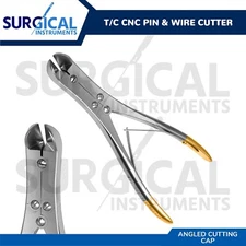 T/C Pin & Wire Cutter Orthopedic Surgical 8.5" Angled Curved German Grade