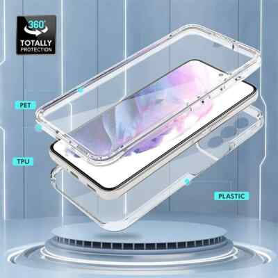 Clear Full 360 Hülle für Samsung S21, S21 Plus, S21 Ultra Stoßfest Handyhülle
