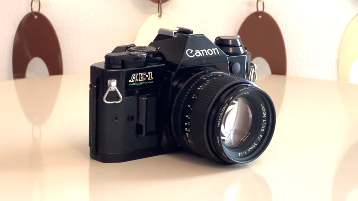 Exc+5】 Canon AE-1 Program Black SLR + New FD 50mm f/1.4 JAPAN