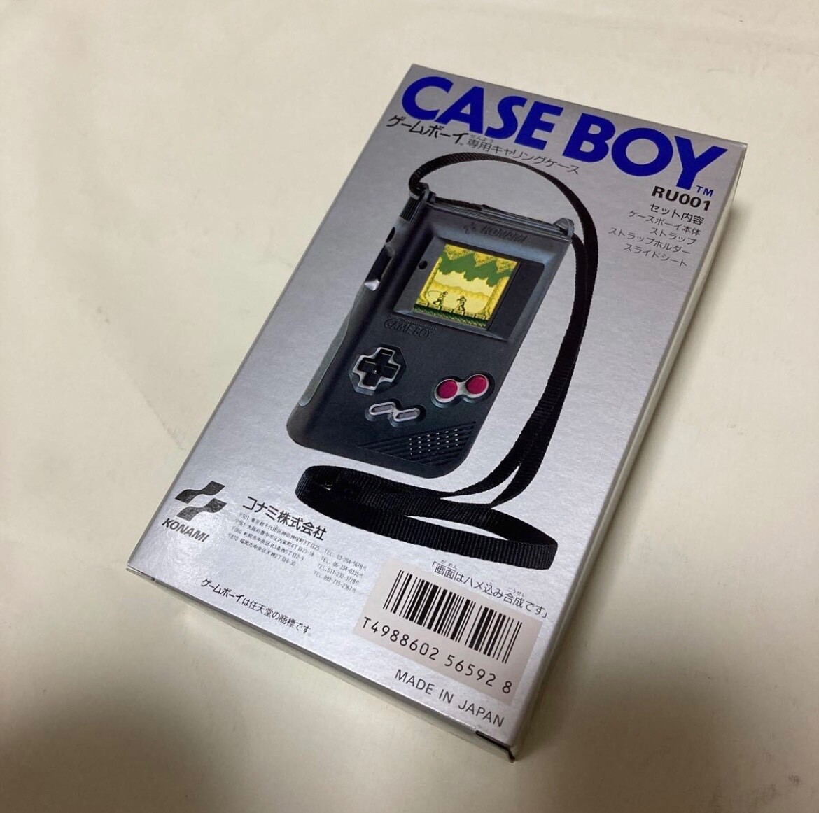 KONAMI CASE BOY RU001 Nintendo Game Boy Case Black Retro KONAMI CASE BOY RU001 Nintendo Game Boy Case Black Retro